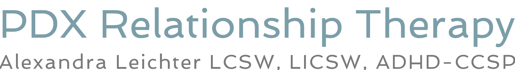 PDX Relationship Therapy